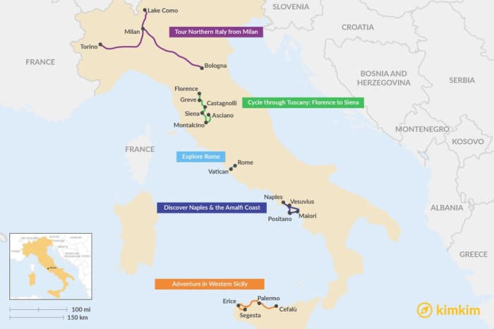 Cheapest 5-day itinerary in Italy